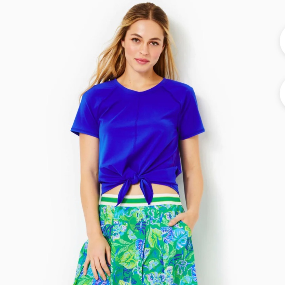 Lilly Pulitzer Kieran Active Tee Blue Grotto